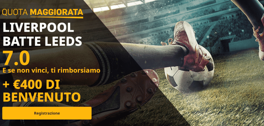 liverpool leeds quota maggiorata